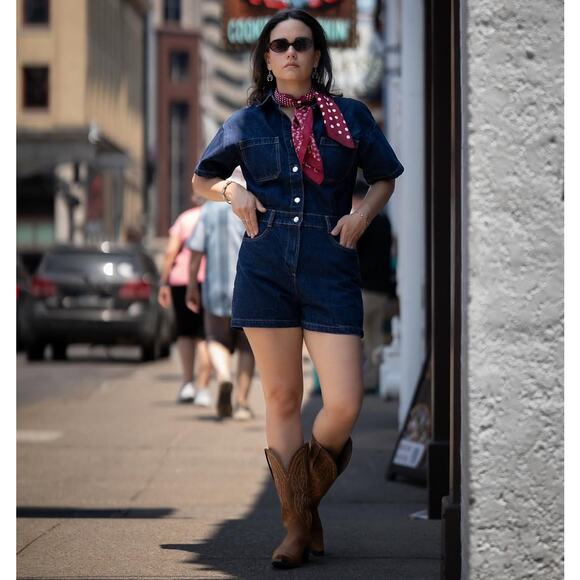 RARE!!! ZARA BLOGGER FAVE!!! Denim Jumpsuit NWT - Picture 14 of 16